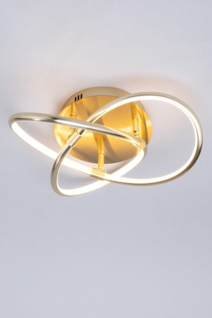 BHS Lighting Eero Flush Ceiling Light in Gold - image 1