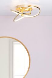 BHS Lighting Eero Flush Ceiling Light in Gold - thumbnail 5