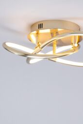 BHS Lighting Eero Flush Ceiling Light in Gold - thumbnail 4