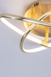 BHS Lighting Eero Flush Ceiling Light in Gold - thumbnail 3