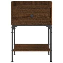 Berkfield Home Elegant Bedside Tables 2 pcs Brown Oak 40.5x31x60 cm Engineered Wood - thumbnail 6