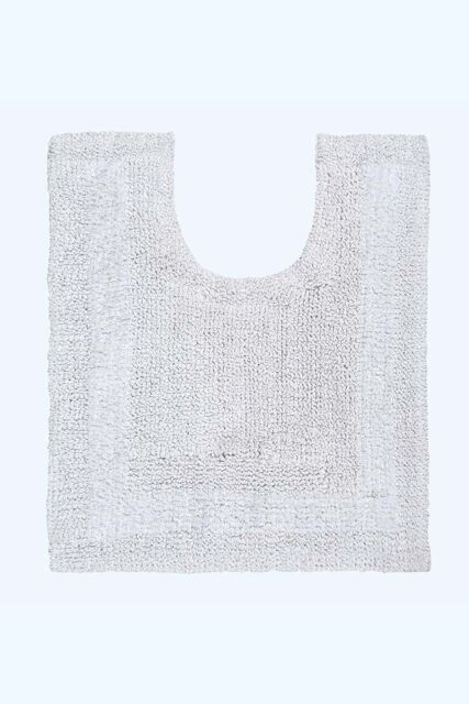 Homescapes Luxury Pedestal Mat Reversible 1600GSM 100% Cotton, 50 x 55cm Bath Mat in White - Size: 50 x 55 cm - image 1