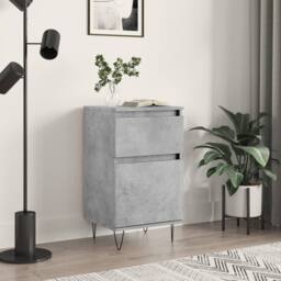 Berkfield Home Sideboard Concrete Grey 40x35x70 cm Engineered Wood - Size: 40 x 35 x 70 cm - thumbnail 2