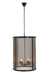 Orsina Hampstead Black Finish Large Pendant Light With Hints of Gold - thumbnail 3