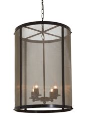 Orsina Hampstead Black Finish Large Pendant Light With Hints of Gold - thumbnail 2