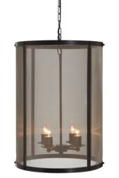 Orsina Hampstead Black Finish Large Pendant Light With Hints of Gold - thumbnail 1