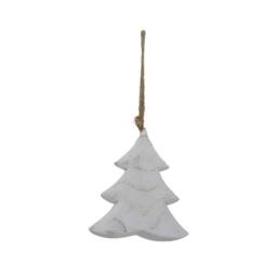 Lemon Pavilion Furniture and Decor Whitewashed Rustic Hanging Tree - Wood - L5 x W12 x H14 cm - White - thumbnail 1