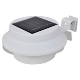 Berkfield Home Outdoor Solar Lamp Set 6 pcs Fence Light Gutter Light White - thumbnail 3