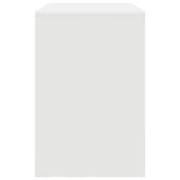 Berkfield Home Writing Desk White Engineered wood Medium Storage Writing Desk - thumbnail 5