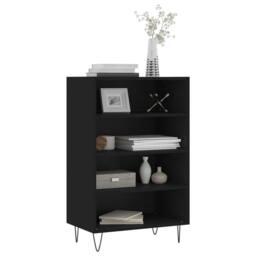 Berkfield Home Highboard Black 57x35x90 cm Engineered Wood - Size: 57 x 35 x 90 cm - thumbnail 1