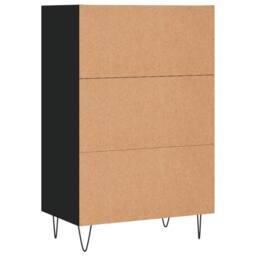 Berkfield Home Highboard Black 57x35x90 cm Engineered Wood - Size: 57 x 35 x 90 cm - thumbnail 6