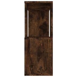 Berkfield Home Book Cabinet/Room Divider Smoked Oak 80x24x63 cm in Brown - Size: 80 x 24 x 63 cm - thumbnail 6