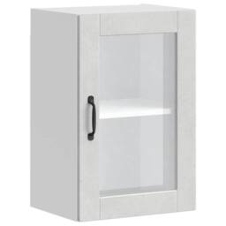 Berkfield Home Kitchen Wall Cabinet with Glass Door¬†Porto Concrete Grey - thumbnail 3