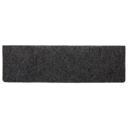 Berkfield Home Stair Mats 5 pcs Grey 65x21x4 cm Needle Punch - Size: Medium - thumbnail 5