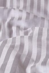 Homescapes Egyptian Cotton Stripe Duvet Cover & Pillowcase 330 TC in Grey - Size: Double - thumbnail 4
