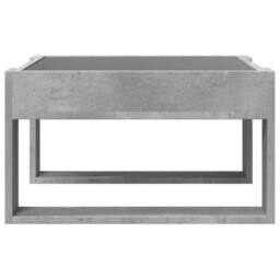 Berkfield Home Coffee Table with Infinity LED Concrete Grey 50x53x30 cm - Size: 50 x 53 x 30 cm - thumbnail 6