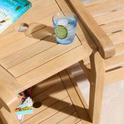 Rowlinsons Tuscan Companion Seat - Timber - L73 x W174 x H91 cm - Stain/Oil in Natural - thumbnail 2