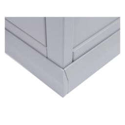 Cabinet Bits Bookcase with plinth 90x90x30cm in Grey - Size: 90 x 90 x 30 cm - thumbnail 4