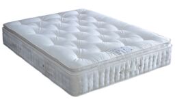 Bedmaster Signature Pillow Top 2000 Pocket Sprung Plush Velvet Divan Set & Headboard in Grey - Size: Small Double - thumbnail 5