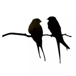 Marco Paul Bird Silhouette Shooting Target Tree Hanging Airgun Practice Metal Garden in Black - thumbnail 4