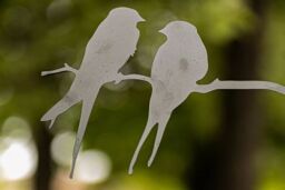 Marco Paul Bird Silhouette Shooting Target Tree Hanging Airgun Practice Metal Garden in Black - thumbnail 5