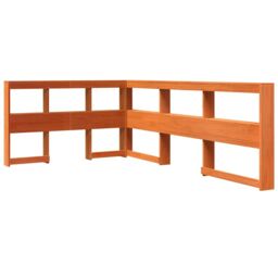 Berkfield Home Bookcase Bed without Mattress Wax Brown 120x190 cm Solid Wood Pine - thumbnail 6