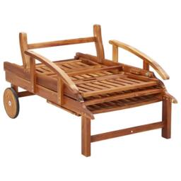 Berkfield Home Sun Loungers 2 pcs Solid Wood Acacia in Brown - thumbnail 9