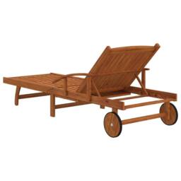 Berkfield Home Sun Loungers 2 pcs Solid Wood Acacia in Brown - thumbnail 8