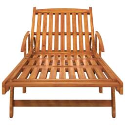 Berkfield Home Sun Loungers 2 pcs Solid Wood Acacia in Brown - thumbnail 7