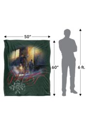 Warner Brothers Polar Express Silky Touch Super Soft Throw Blanket 152x127cm in White - Size: 152x127 cm - thumbnail 3