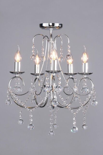 BHS Lighting Sapparia Chandelier in Silver - image 1