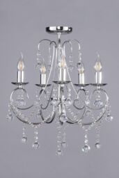 BHS Lighting Sapparia Chandelier in Silver - thumbnail 2