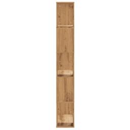 Berkfield Home Bookcase 5-Tier Artisian Oak 80.5x23.5x162.5 cm Engineered Wood in Brown - thumbnail 4