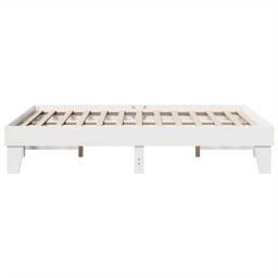 Berkfield Home Bed Frame without Mattress White 150x200 cm King Size Solid Wood Pine - thumbnail 5
