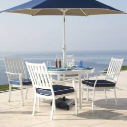 Costway Patio Umbrella Base Heavy-duty Market Stand w/4 Universal Wheels in Black - thumbnail 5