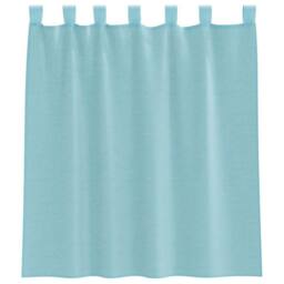 Berkfield Home Voile Curtains with Loops 2 pcs Turquoise 140x140 cm - thumbnail 4