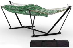 London Boutique Double Hammock w/Stand 2 Person Hammock w/ Carrying Bag & Pillow & Pad in Green