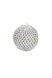 KDMD Silver Glitter & Sequin Bauble Dia10cm 2 Pack - thumbnail 2