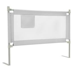 Costway 145 cm Toddler Bed Rail Infant Safety Bed Guardrail in Grey - thumbnail 1
