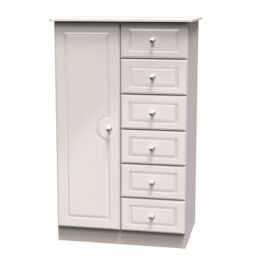 Ready Assembled 2 U Stratford 1 Door 5 Drawer Childrens Wardrobe (Ready Assembled) in Taupe - thumbnail 3