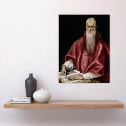 "Artery8 Portrait of Saint Jerome as a Scholar El Greco Wall Art Poster Print - Size: W18"" x H24""" - thumbnail 4