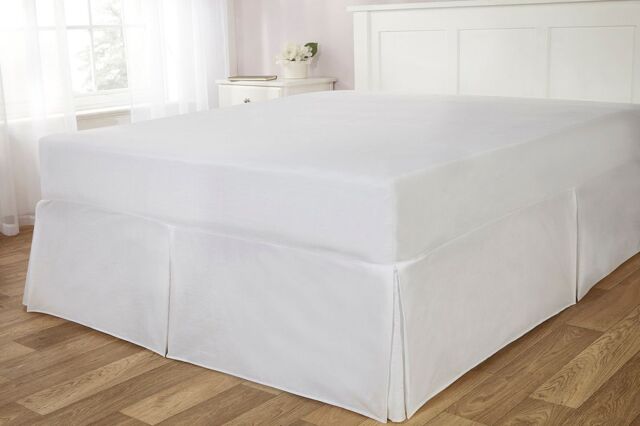 Rapport Home Easy Fit Polycotton Valance Ultra Soft Touch in White - Size: Double - image 1
