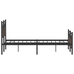 Berkfield Home Bed Frame without Mattress Brown Oak 140x200 cm Engineered Wood - thumbnail 7