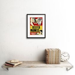 "Artery8 Wall Art Print Reefer Madness Vintage Movie Advertising Framed in Black - Size: W7"" x H9""" - thumbnail 2