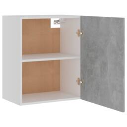 Berkfield Home Hanging Cabinets 2 pcs Concrete Grey 50x31x60 cm Engineered Wood - Size: 50 x 31 x 60 cm - thumbnail 6