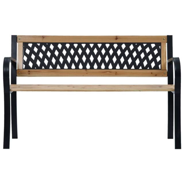 Berkfield Home Garden Bench 120 cm Wood in Brown - image 1