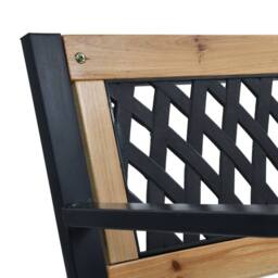 Berkfield Home Garden Bench 120 cm Wood in Brown - thumbnail 5