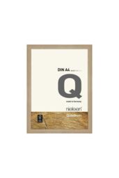 nielsen Quadrum A4 Wooden Picture Frame With Protective Glass Front in Light Oak