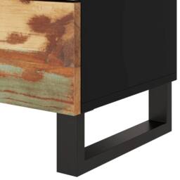 Berkfield Home Bedside Cabinet 50x33x62cm Solid Wood Reclaimed&Engineered Wood - Size: 50 x 33 x 62 cm - thumbnail 7