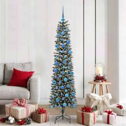 Berkfield Home Elegant Artificial Christmas Tree with Stand Green 50.5 x 50.5 x - thumbnail 2
